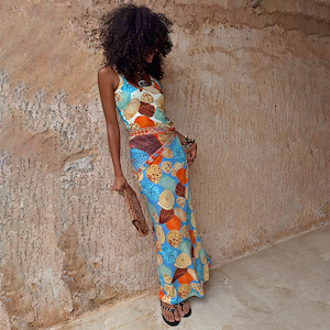 Shell Ribbed Skirt