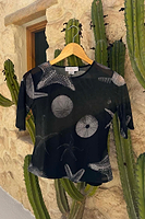 Thumbnail for Black Seashell Mesh T Shirt