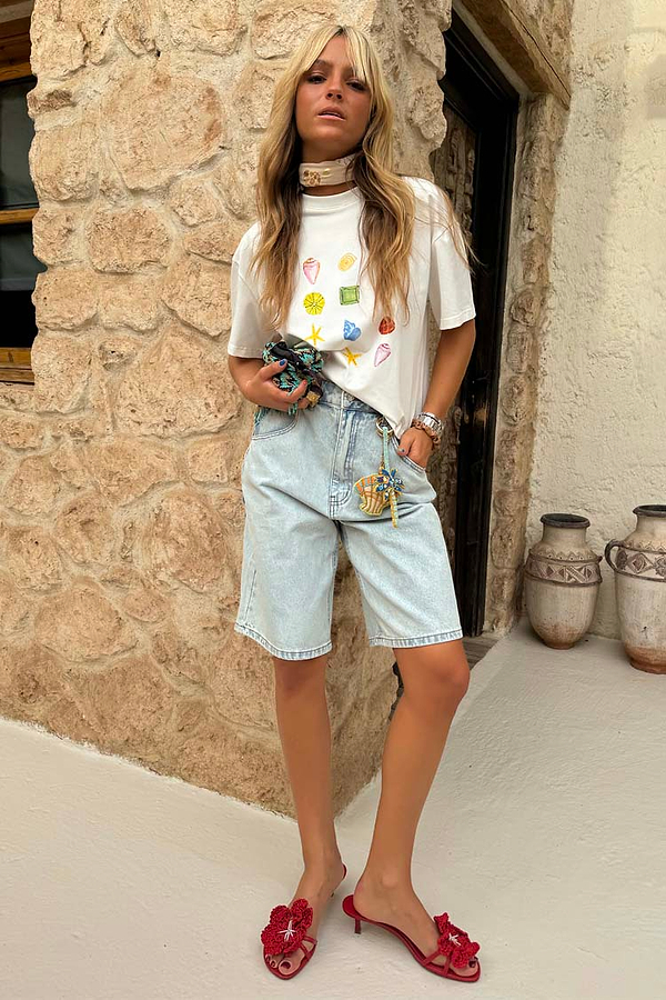 White Shell Ioana T Shirt