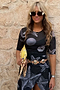 Black Seashell Mesh T Shirt
