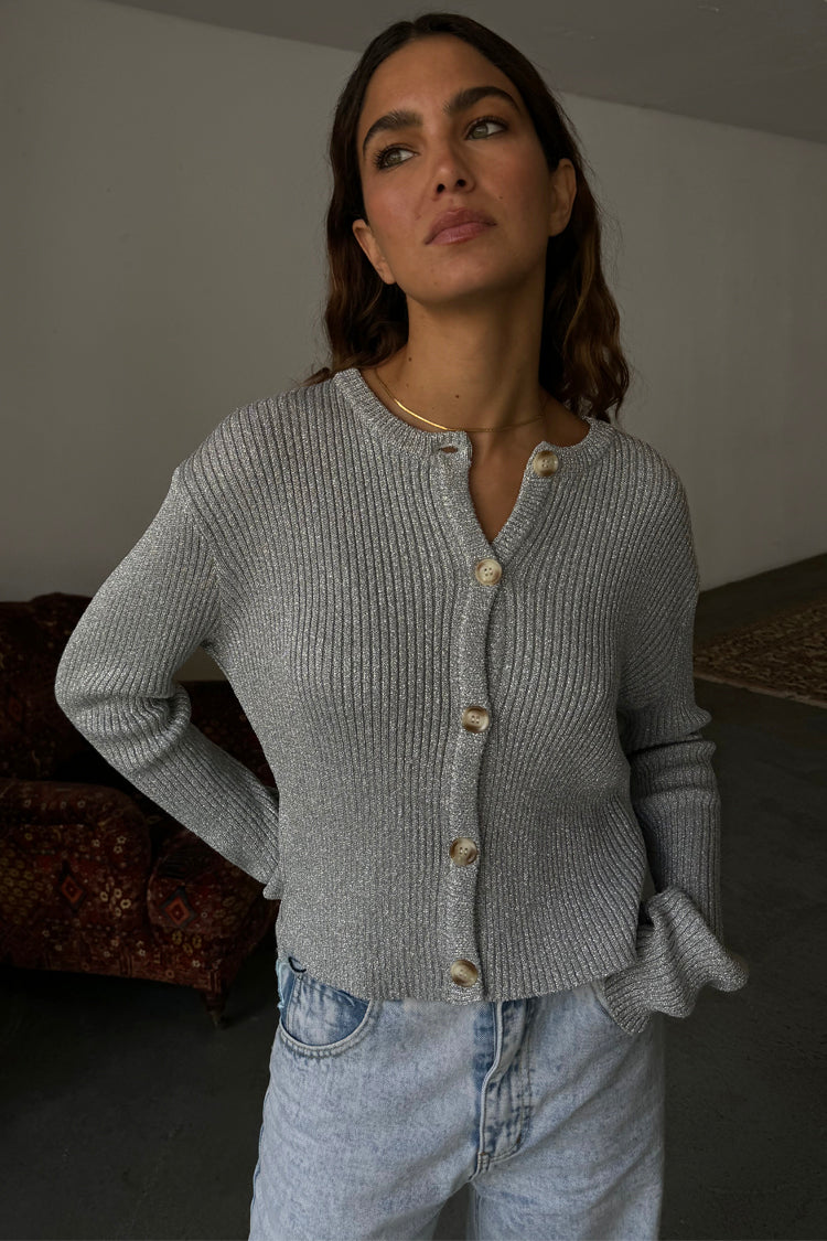 Silver Rib Holly Cardigan