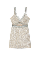 Thumbnail for Silver Sequin Mini Mimi Dress Petite