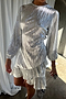 Silver Plisse Marnie Dress