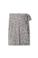 Thumbnail for Gunmetal Sequin Mini Jaspre Skirt Petite