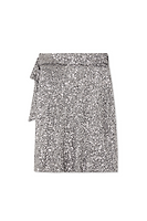 Thumbnail for Gunmetal Sequin Mini Jaspre Skirt