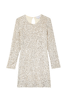 Thumbnail for Silver Sequin Mini Soho Dress Petite