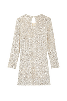 Thumbnail for Silver Sequin Mini Soho Dress Petite