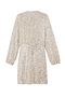 Silver Sequin Mini Vienna Wrap Dress