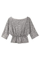 Thumbnail for Silver Sequin Tilly Top