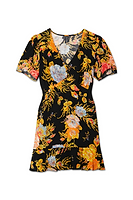 Thumbnail for Black Sofia Mini Tea Dress