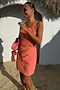 Pink Sol Beaded Wrap Skirt