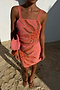 Pink Sol Beaded Wrap Skirt