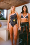 Sol De Palma One Shoulder Swimsuit