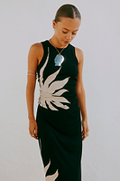 Thumbnail for caption_Model wears Black Sol Tank Top  in size S