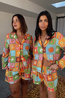 Thumbnail for Soller Patchwork Button Through Pyjamas