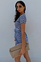 Stripe Jersey Wrap Dress
