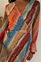 Sunset Stripe Mini Wrap Dress