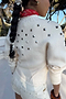 Ecru Studded Cardigan