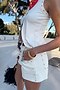 Ecru Studded Hot Pant
