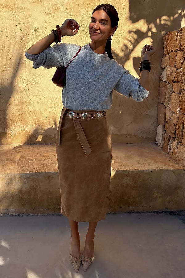 Suede Jaspre Skirt