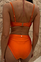 Orange Sun High Waist Bikini Bottom