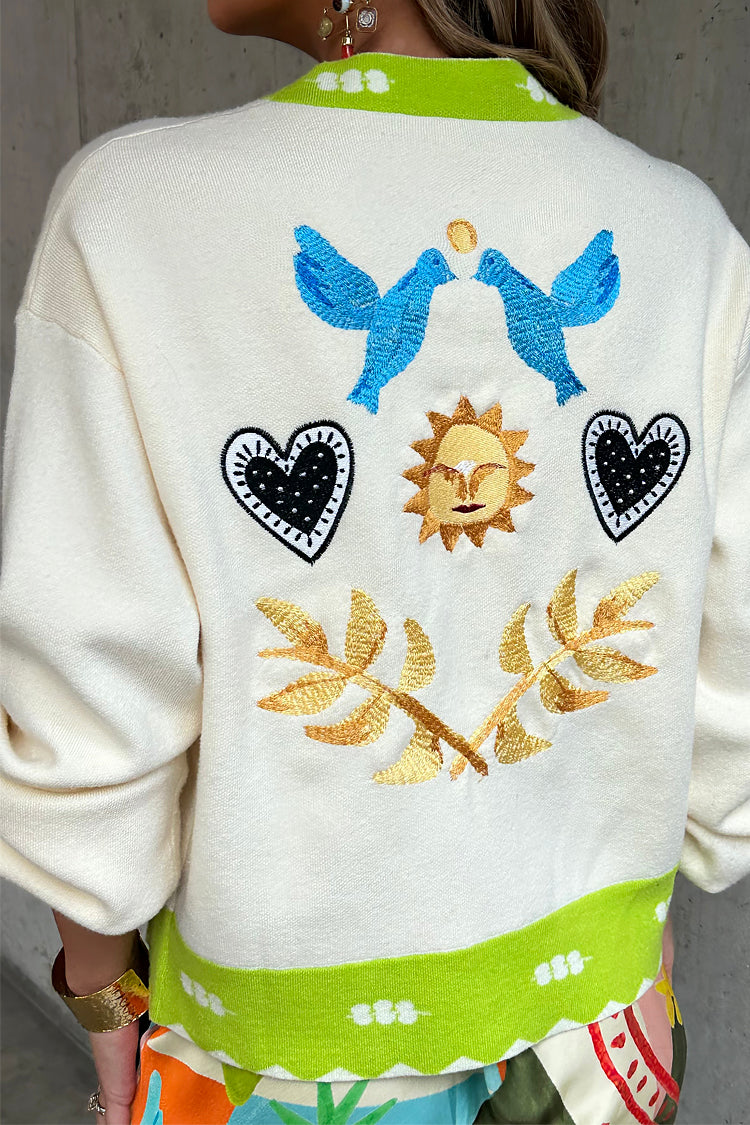 Cream Sundazed Summer Cardigan