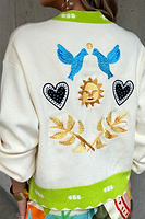 Thumbnail for Cream Sundazed Summer Cardigan