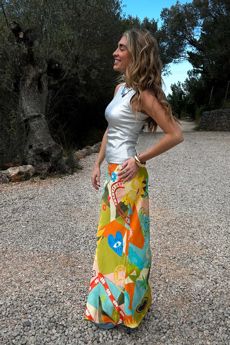 Multi Sundazed Summer Dorris Skirt