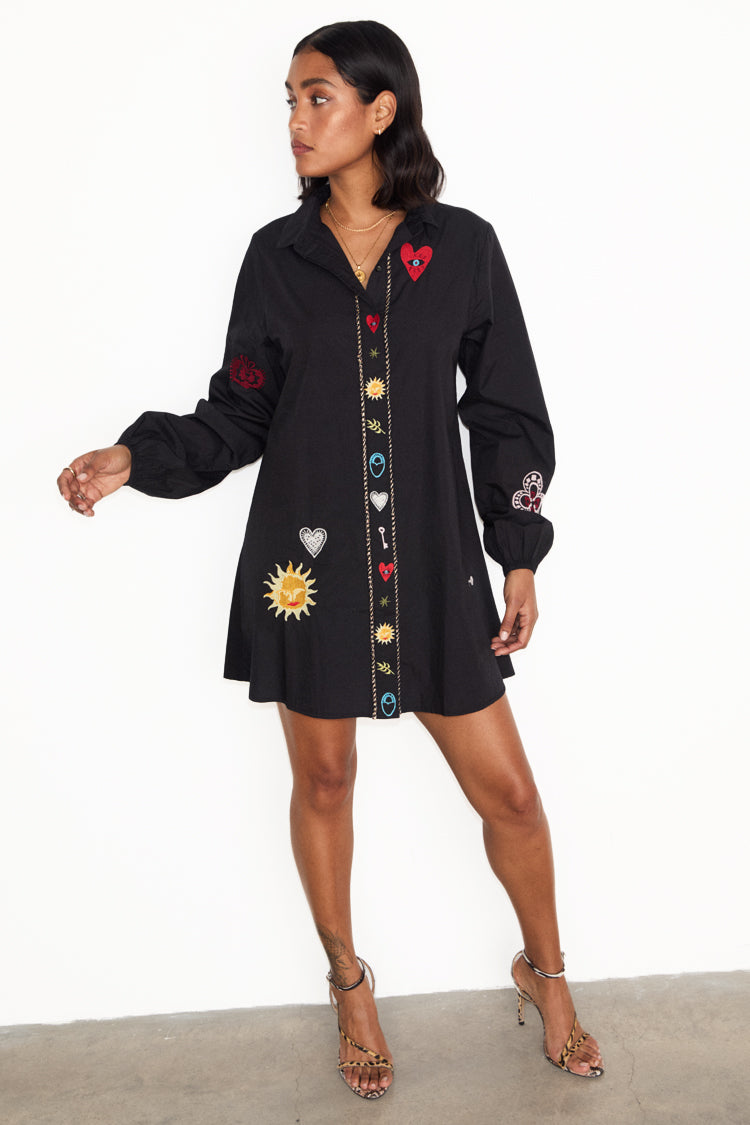 Black Sundazed Romance Austin Dress