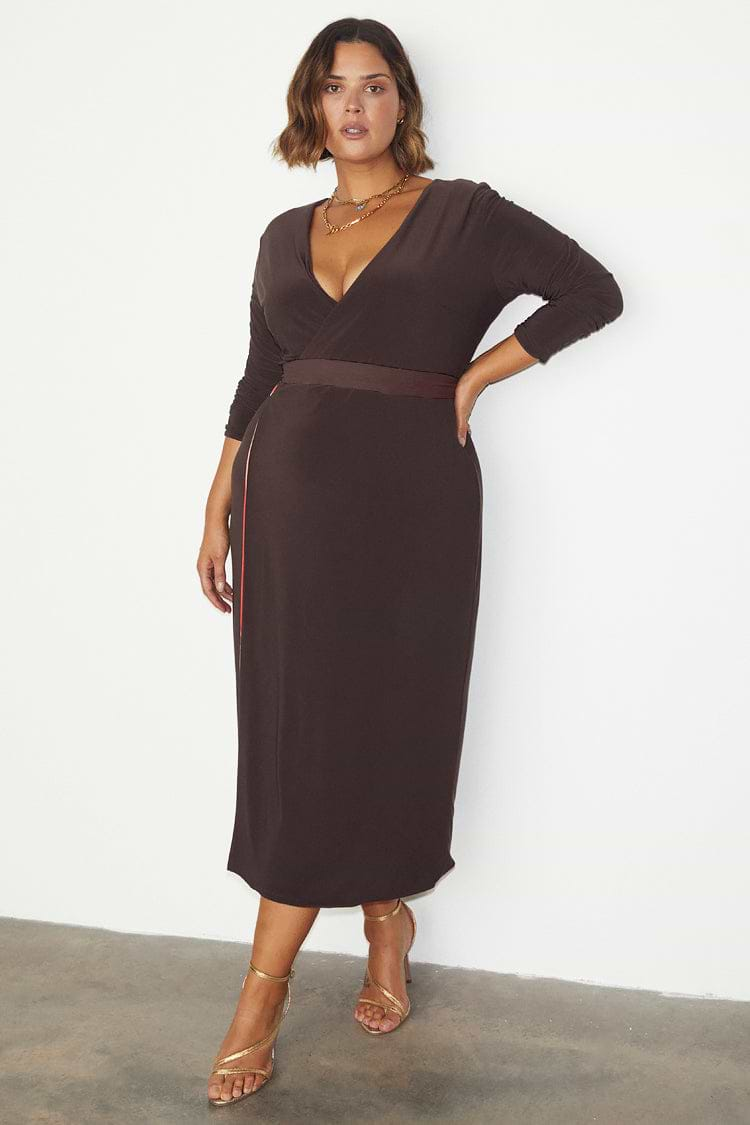 Reversible Sundial Wrap Dress