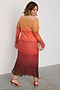 Orange Sunset Mesh Dress
