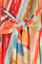 Sunset Stripe Mesh Midi Dress
