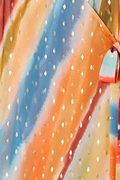 Thumbnail for Sunset Stripe Mini Wrap Dress