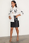 White Embroidered Swallow Shirt