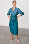 Teal Vegan Leather Jaspre Skirt