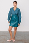 Teal Vegan Leather Mini Jaspre Skirt