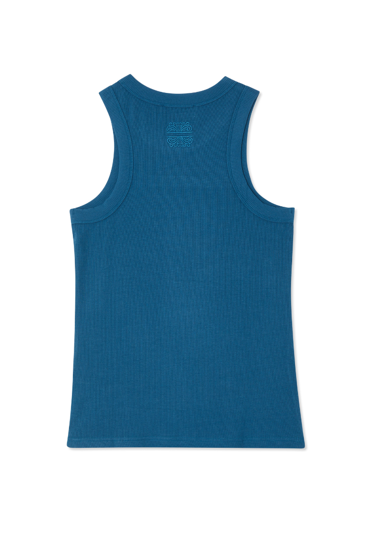 Teal Rib Tank Top