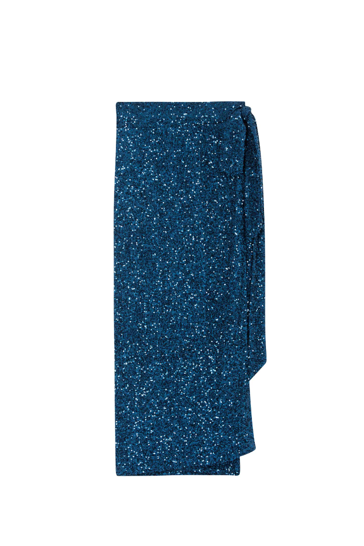 Teal Sequin Jaspre Skirt