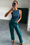Teal Rib Tank Top
