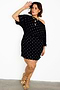 Black Plisse Mini Tilly Dress