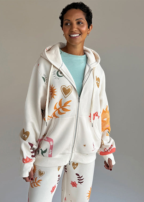 Cream Sundazed Accessible Hoodie