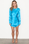 Turquoise Sundazed Summer Mini Soho Dress