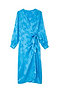 Turquoise Sundazed Summer Vienna Wrap Dress