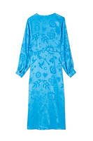 Thumbnail for Turquoise Sundazed Summer Vienna Wrap Dress