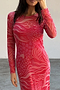 Valentine Animal Mesh Dress