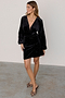 Black Velvet Mini Vienna Dress