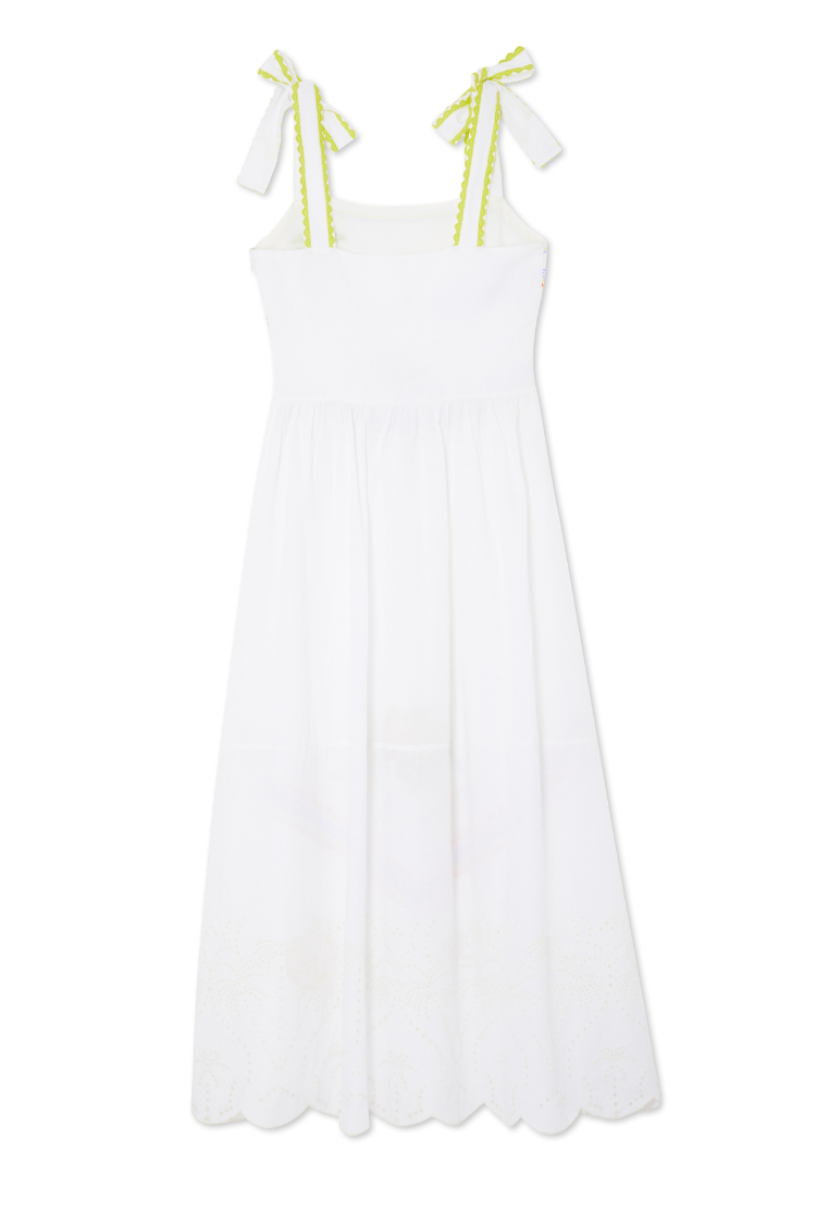 White Corfu Midi Dress
