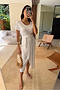 White Jesse Jersey Wrap Dress