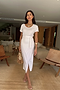 White Jesse Jersey Wrap Dress