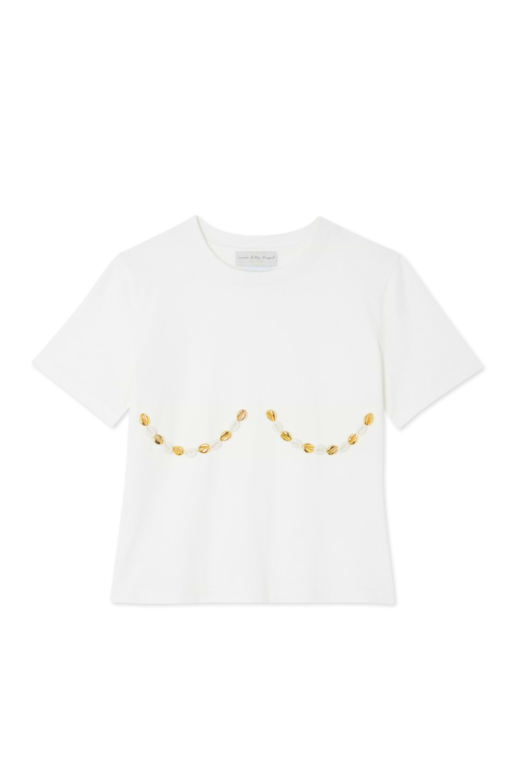 White Shell Boob Baby T Shirt